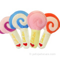 Lollipop peluche sonnant jouets fournitures pour animaux de compagnie